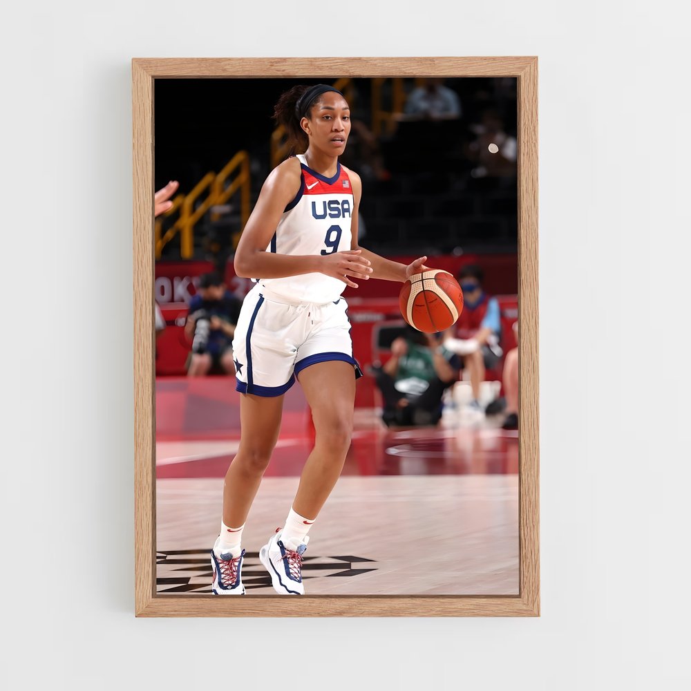 Poster wilson parquet – affiche Basketball (vue 4)